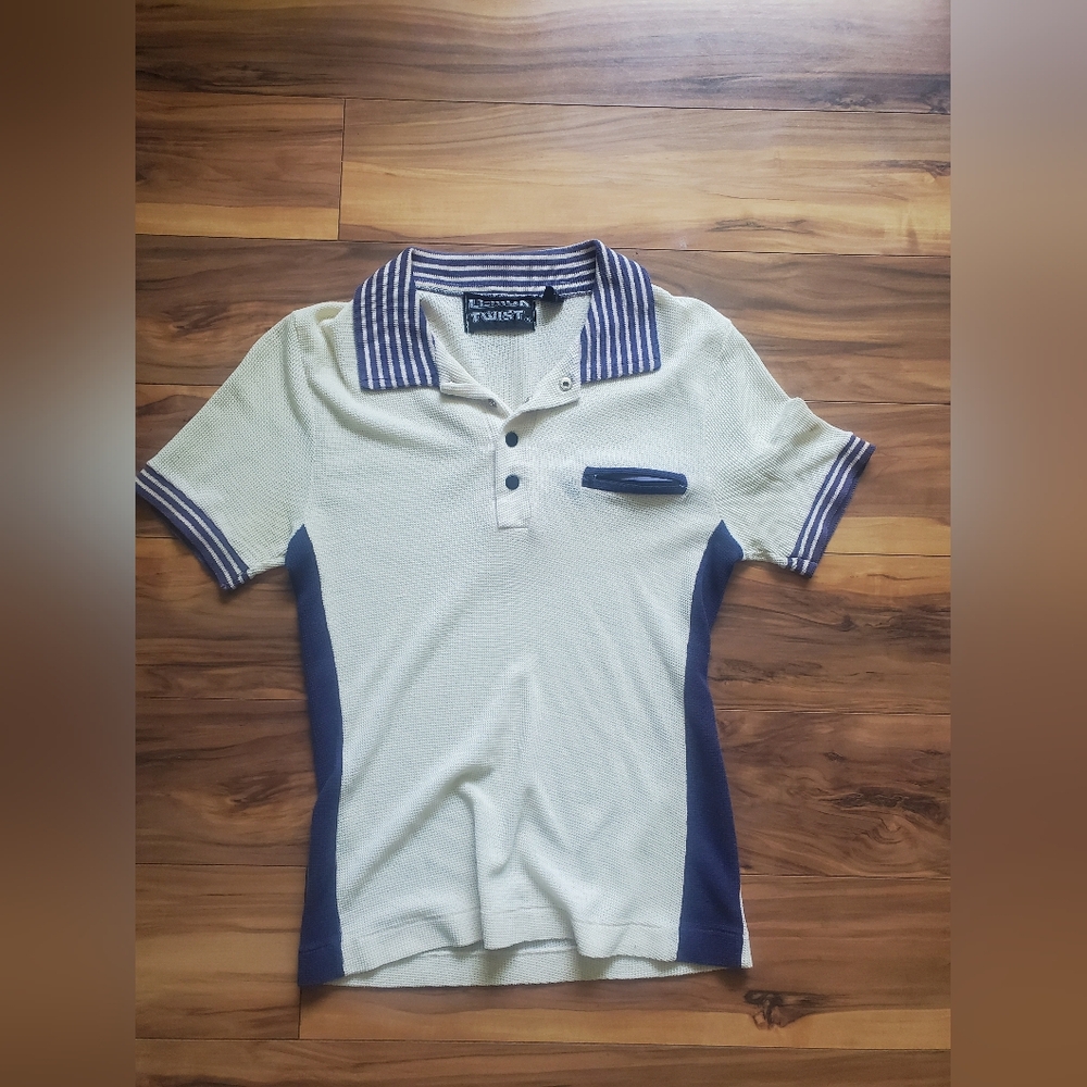 70s Vintage Lemon Twist Boys Button Shirt